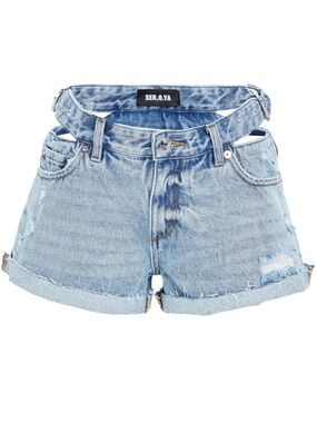 SEROYA Ingred Boyfriend Denim Shorts
